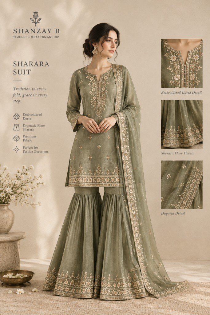 What Actually Makes a Sharara Suit Different | Shanzay B