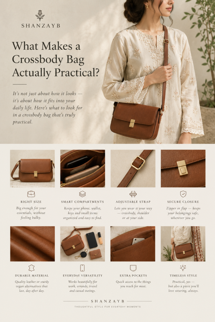 What Makes a Crossbody Bag Actually Practical - Shanzayb