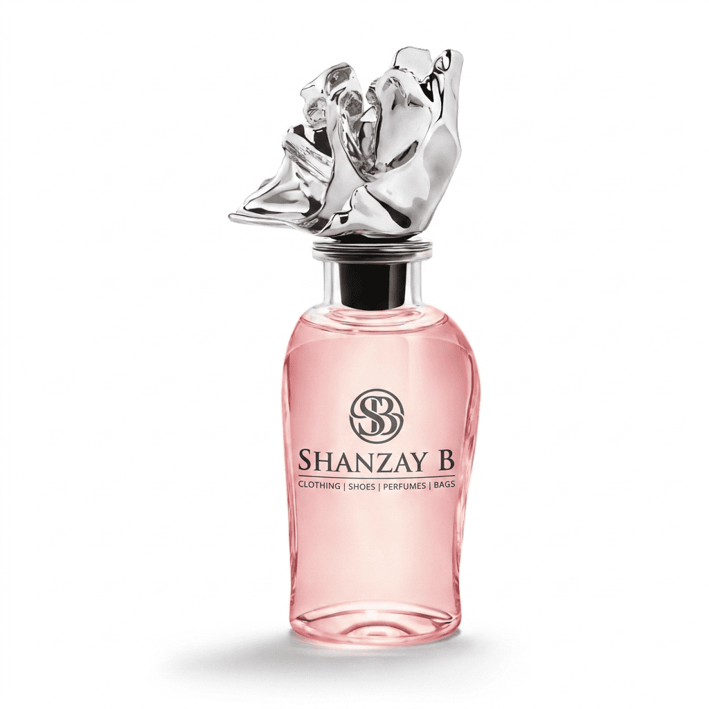 rose luxury women perfume bottle with designer cap Shanzay B fragrance buy online Pakistan